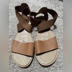 Sorel Women's Ella Crisscross Ankle-Strap Sandals